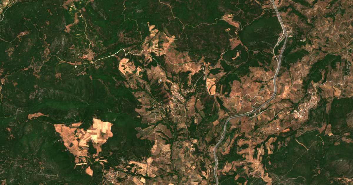 Hartă satelitară: Gavrianí