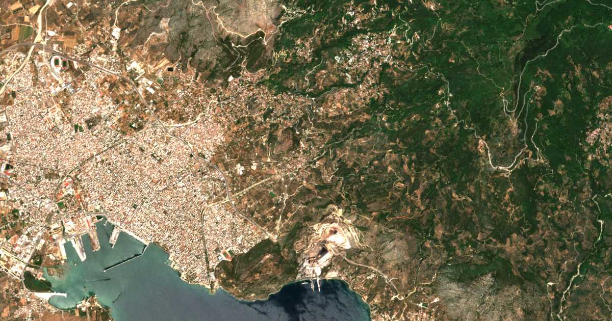 Hartă satelitară: Álli Meriá