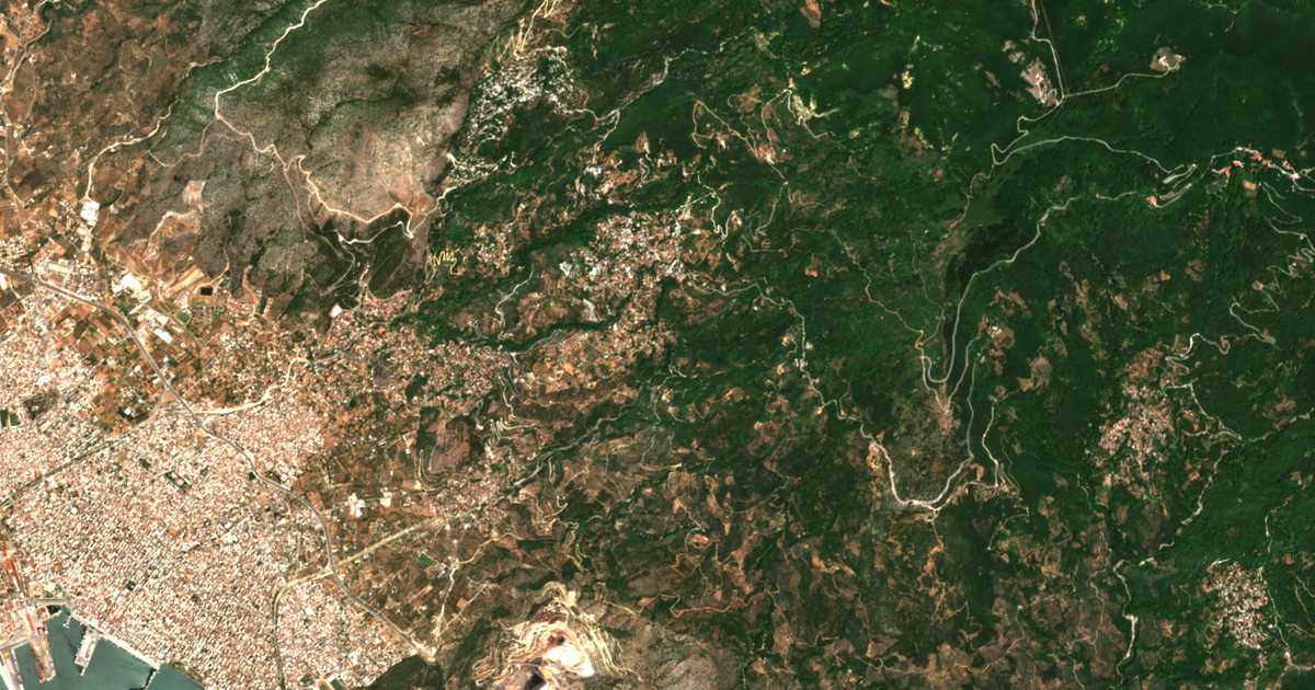 Hartă satelitară: Katochórion