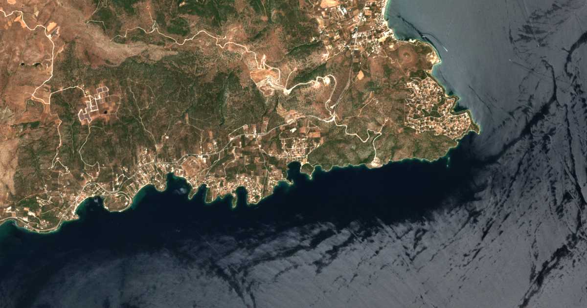 Hartă satelitară: Krithariá