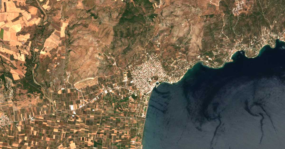 Hartă satelitară: Néa Anchíalos