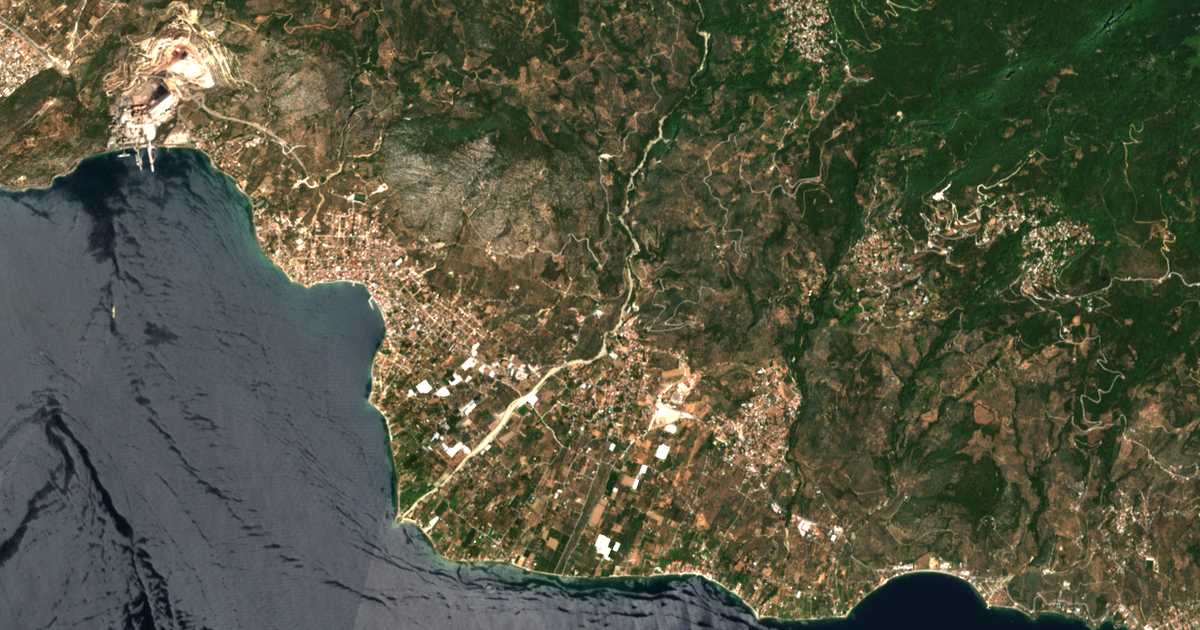 Hartă satelitară: Vrochiá