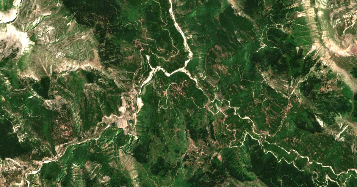 Hartă satelitară: Mesochora