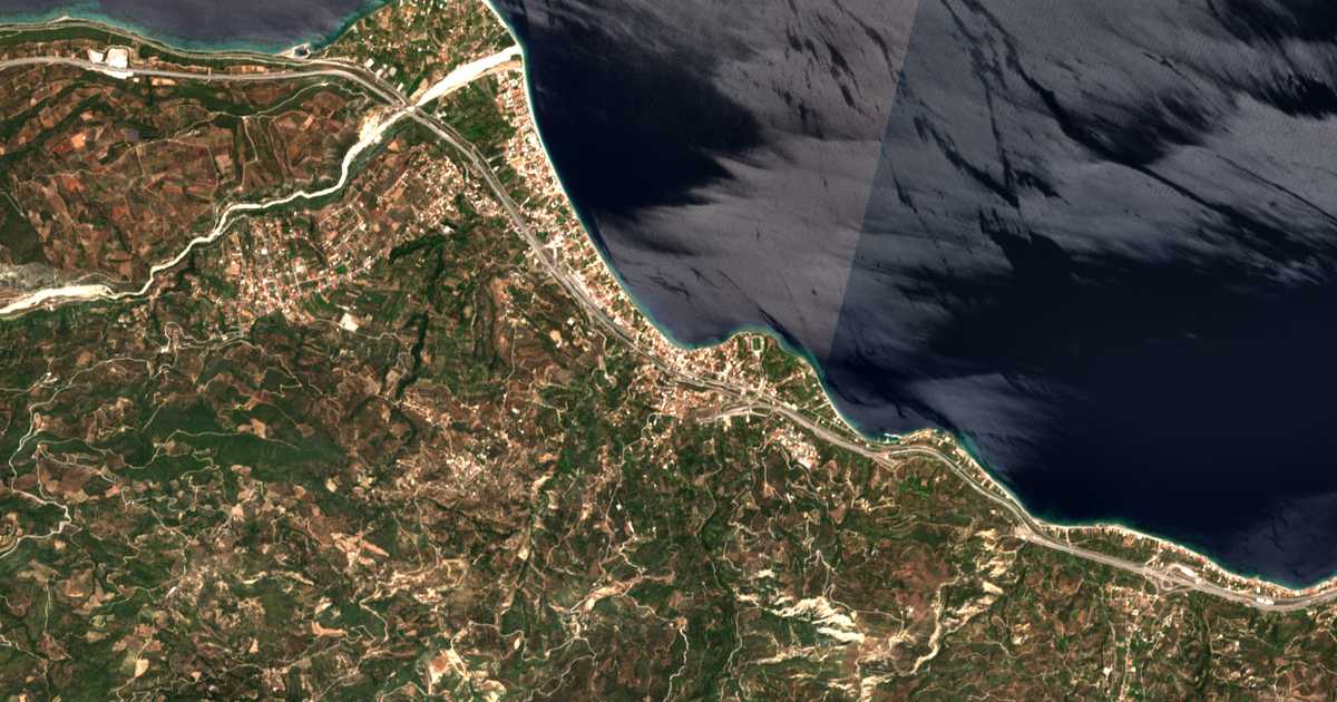 Hartă satelitară: Aigeira