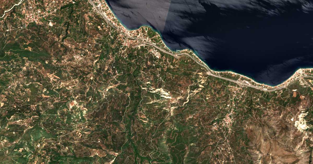 Hartă satelitară: Lampinós