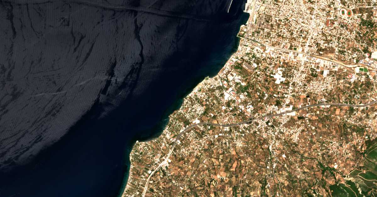 Hartă satelitară: Paralía