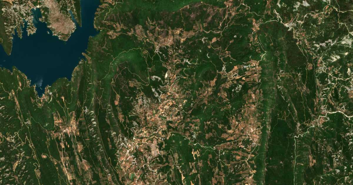 Hartă satelitară: Kelanítis
