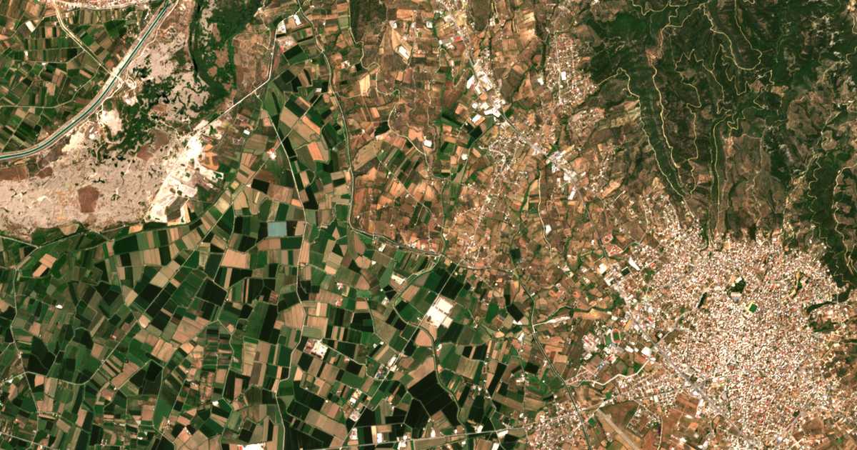 Hartă satelitară: Megáli Chóra