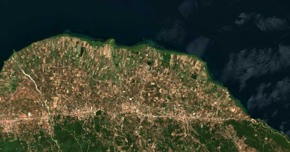 Hartă satelitară: Trichónion