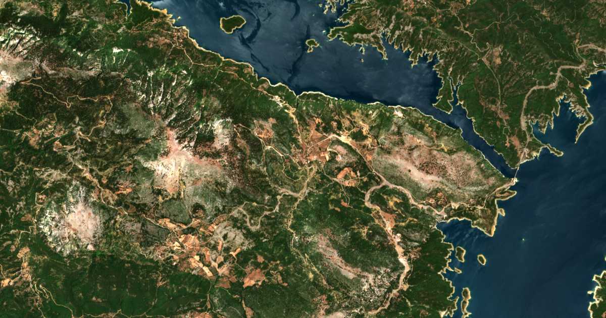Hartă satelitară: Triklino
