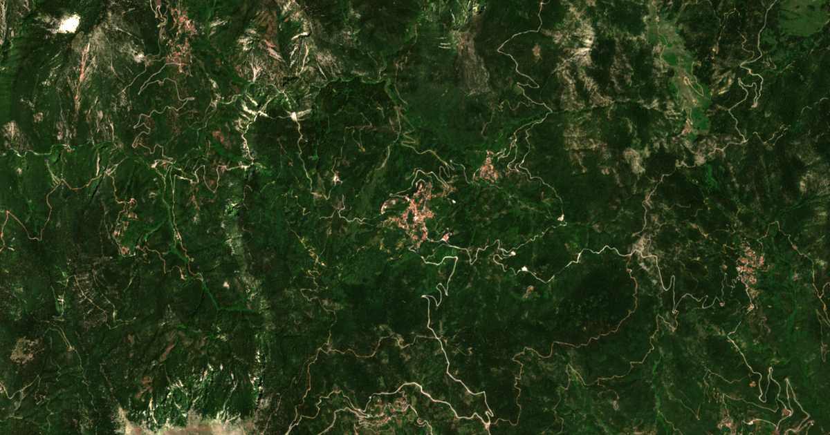 Hartă satelitară: Áno Chóra