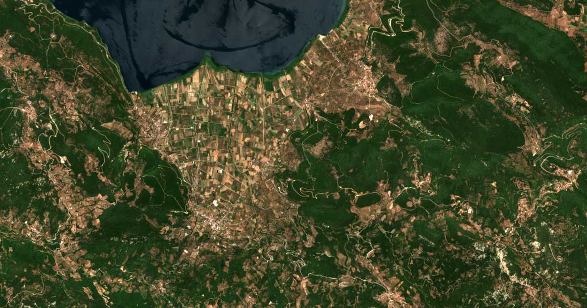 Hartă satelitară: Marathiás