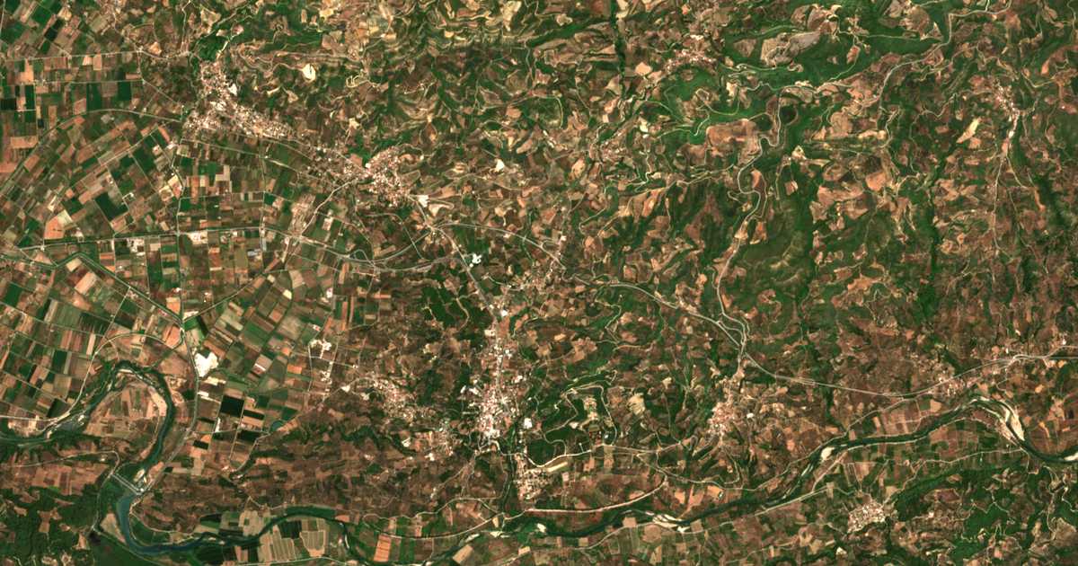 Hartă satelitară: Koskinás