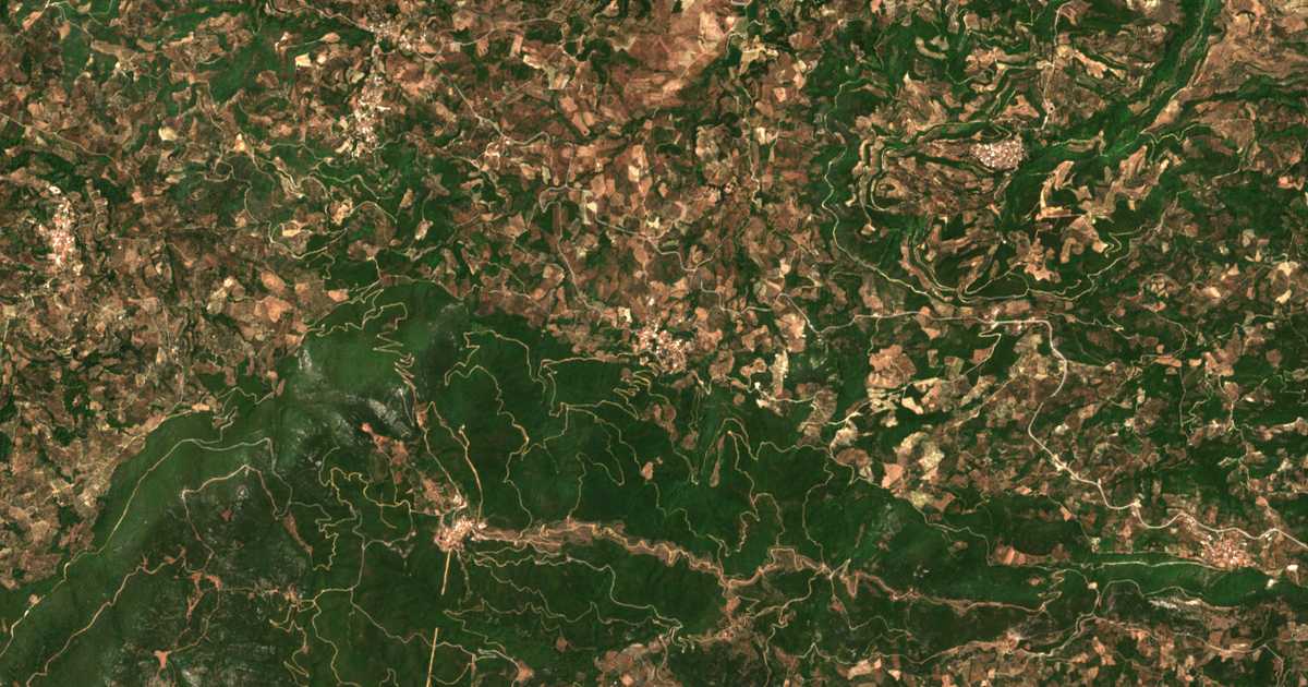 Hartă satelitară: Areti