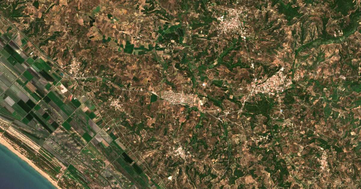 Hartă satelitară: Myrsini