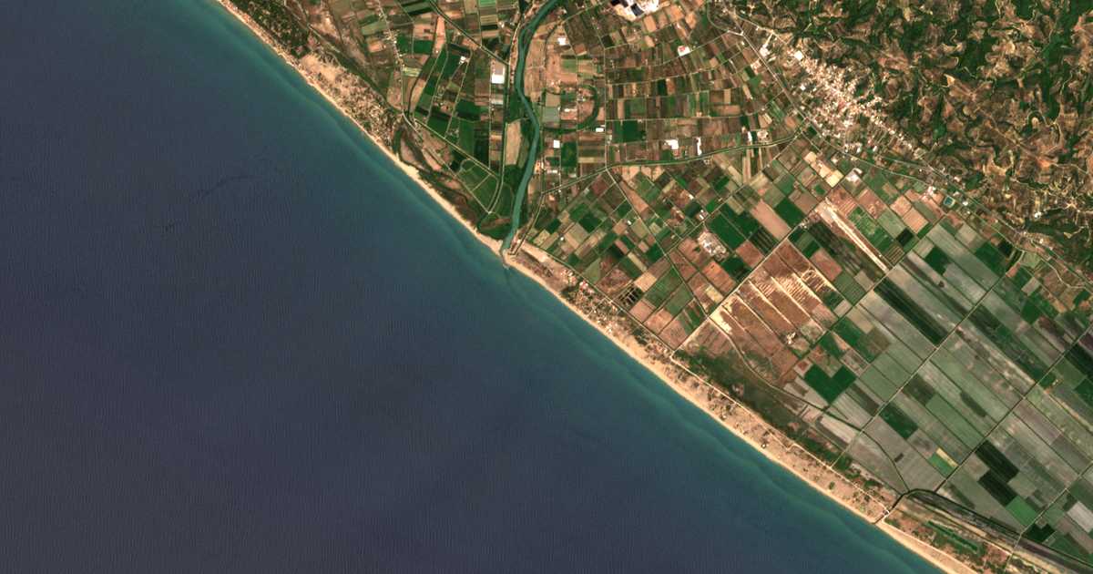 Hartă satelitară: Paralía